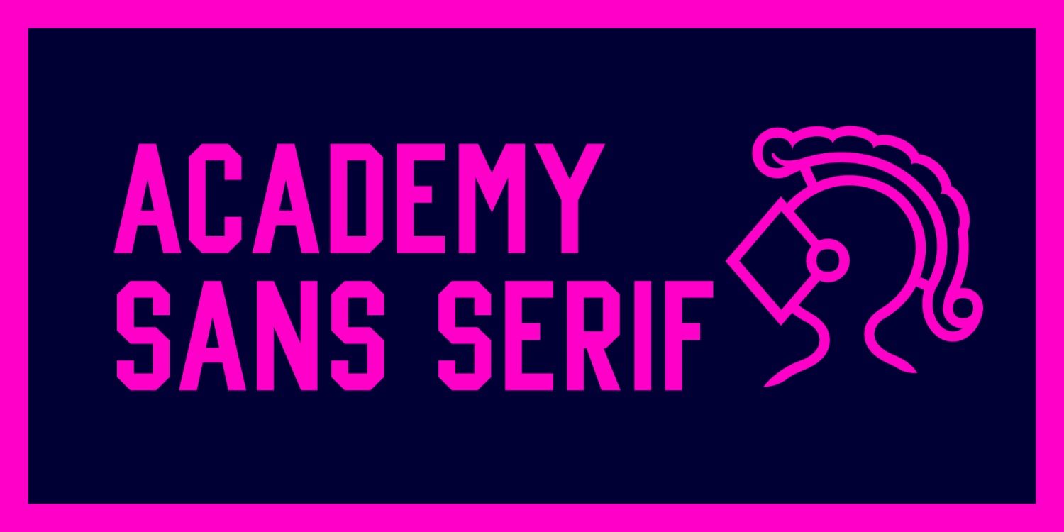Academy Font Poster