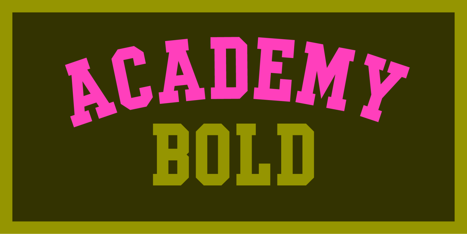 Academy Font Poster