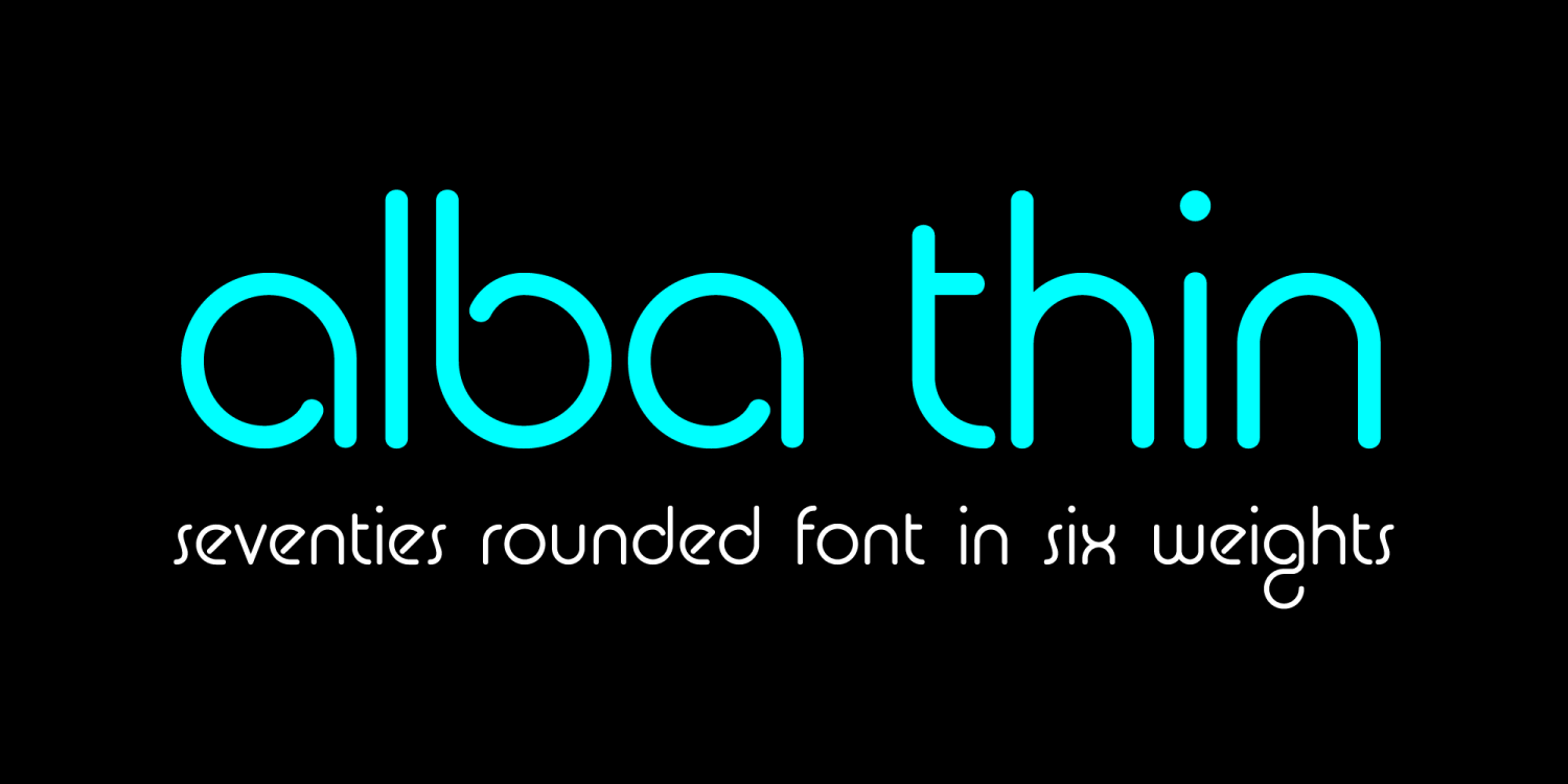 Alba Font Poster