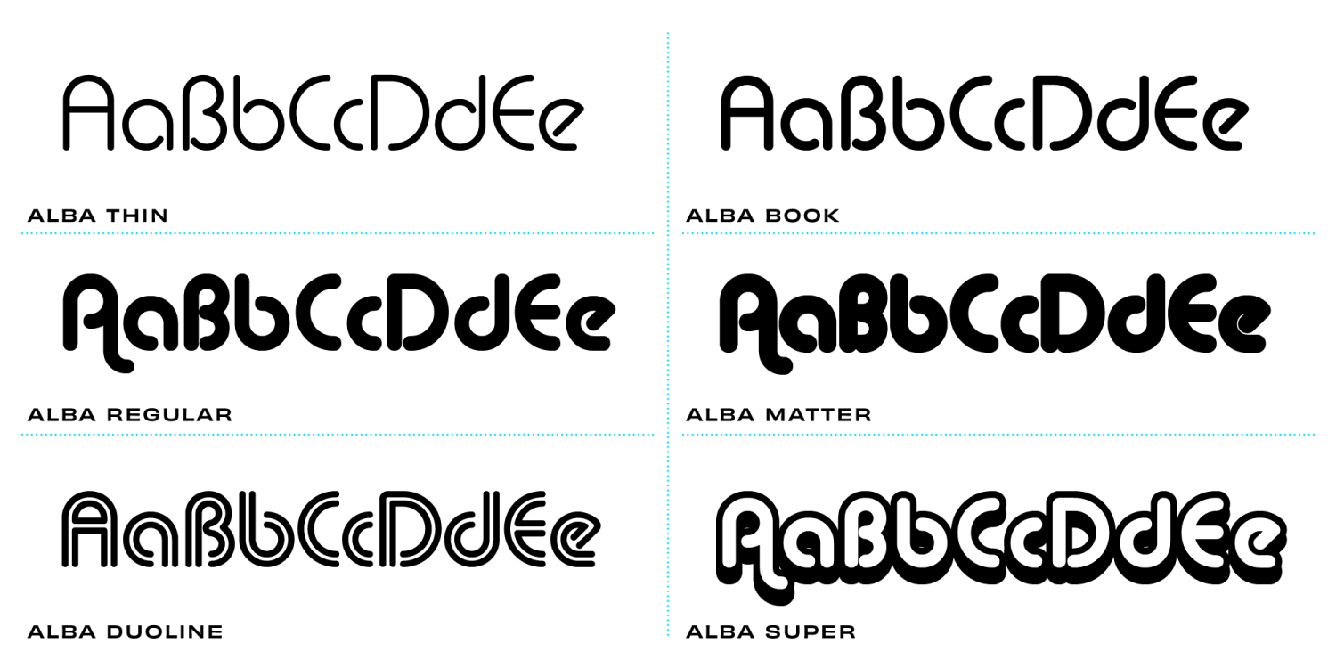 Alba Font Poster
