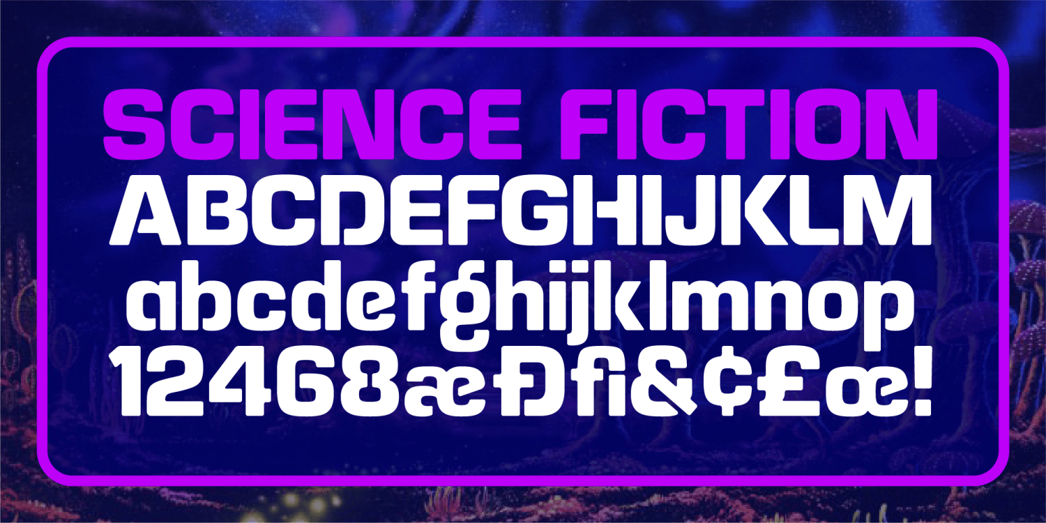 Alphazoid Font Poster