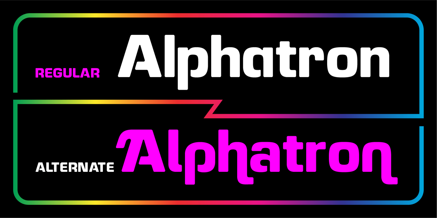 Alphazoid Font Poster