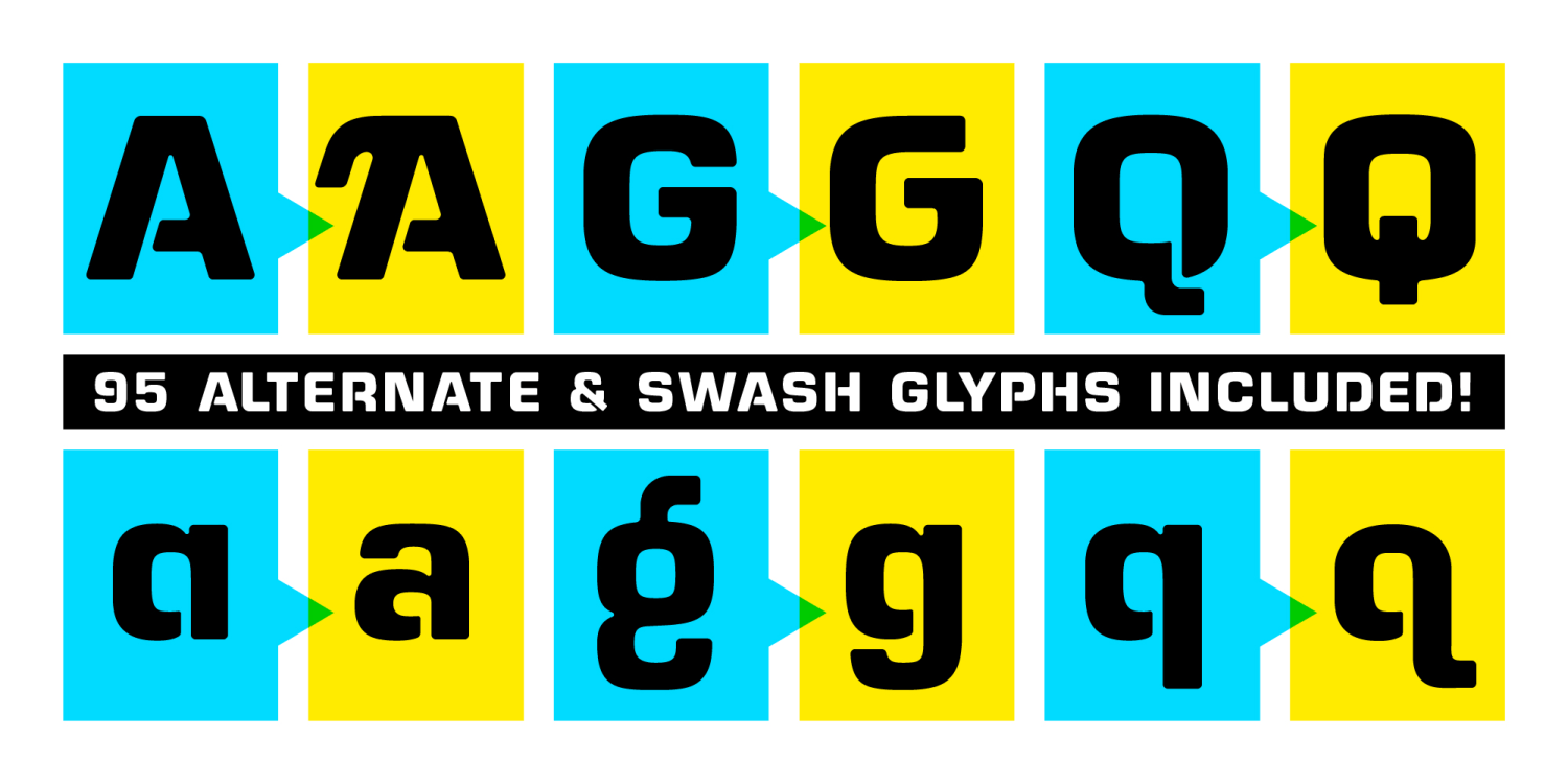 Alphazoid Font Poster