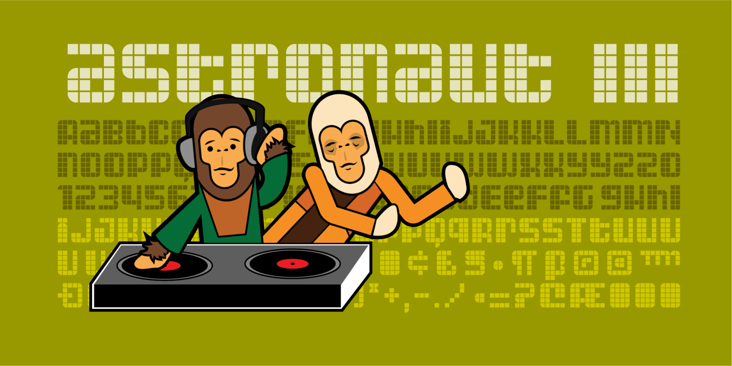 Astronaut Font Poster