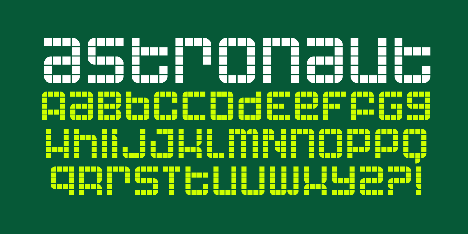 Astronaut Font Poster