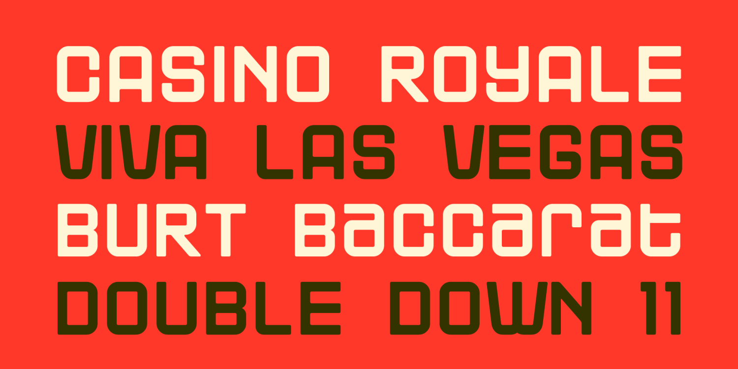 Blackjack Font Poster