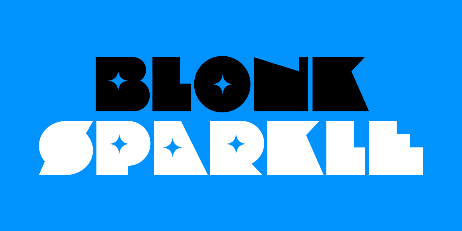 Blonk Font Poster