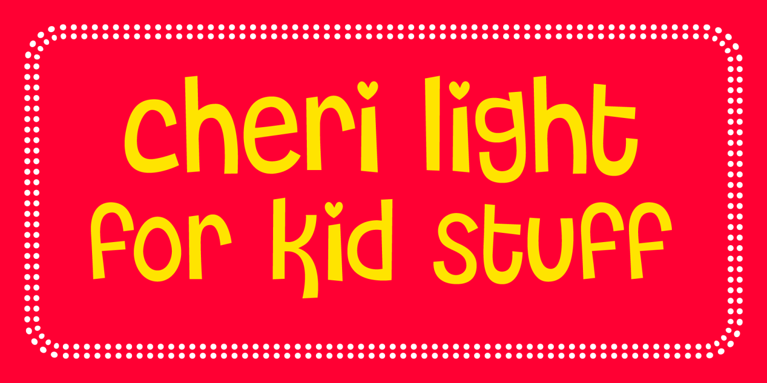 Cheri Font Poster
