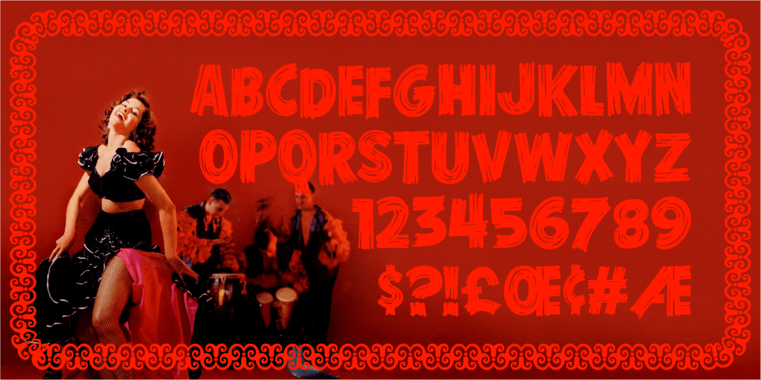 Conga Font Poster