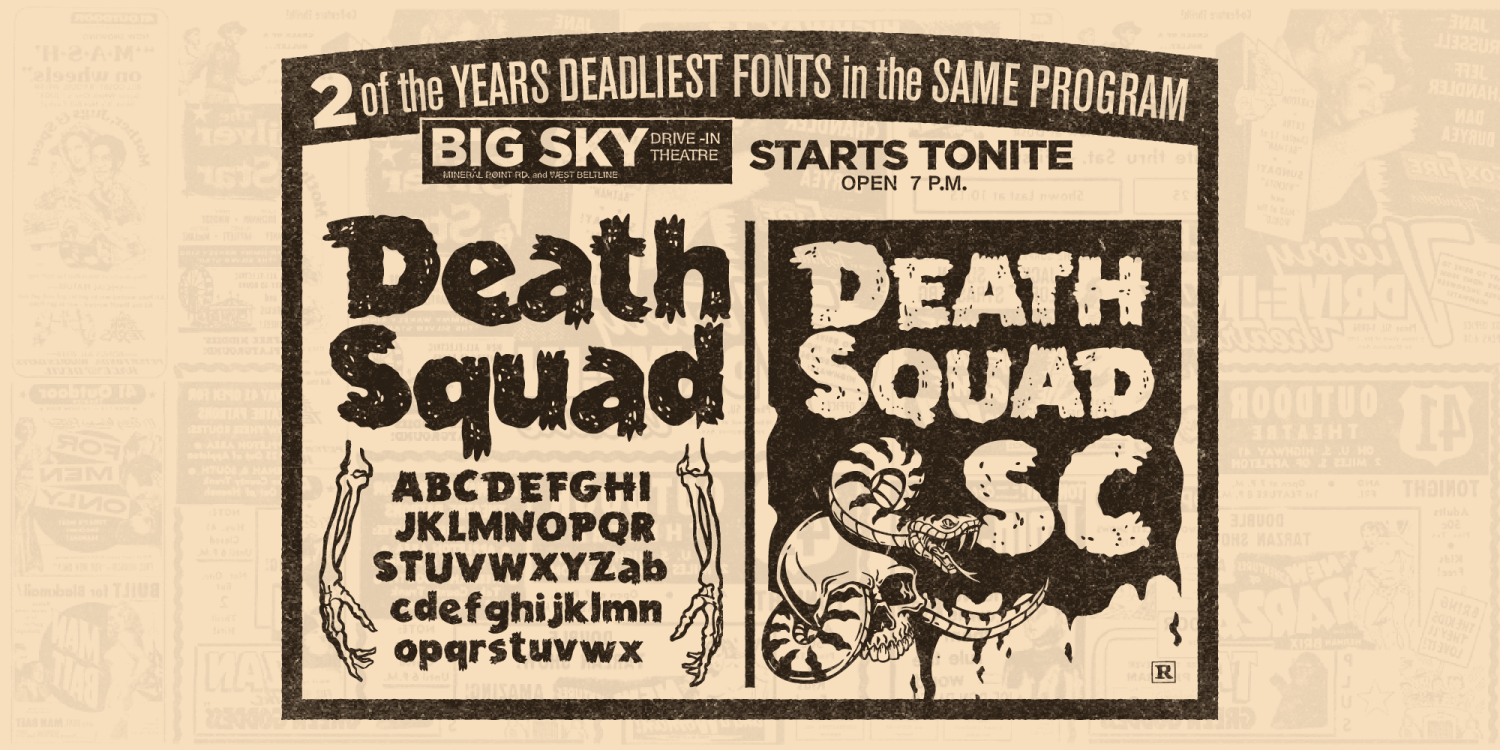 Death Squad Font Family