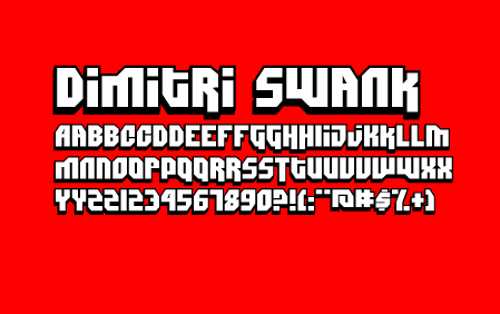 Dimitri Swank Font Poster