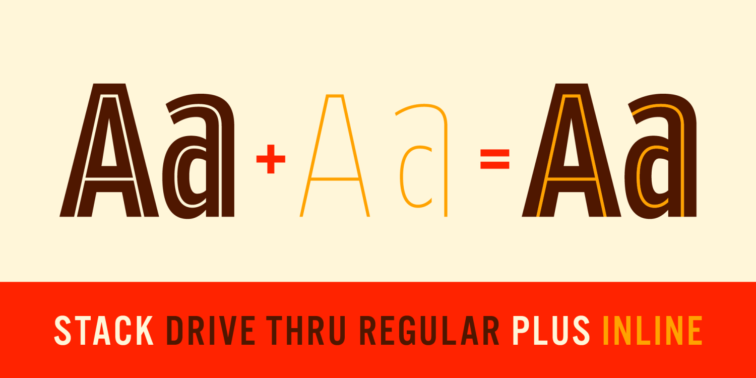 Drive Thru Font Poster