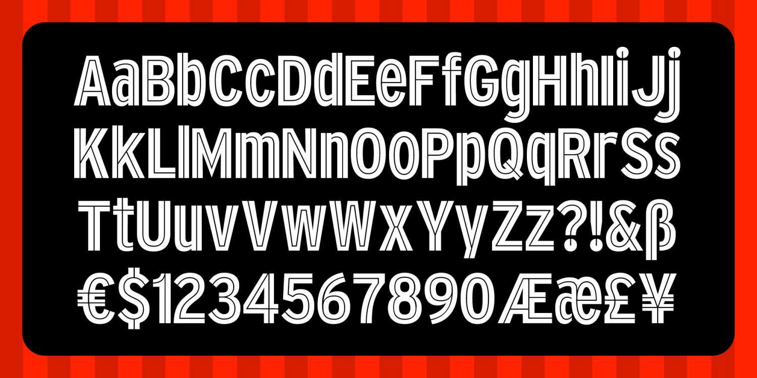 Drive Thru Font Poster