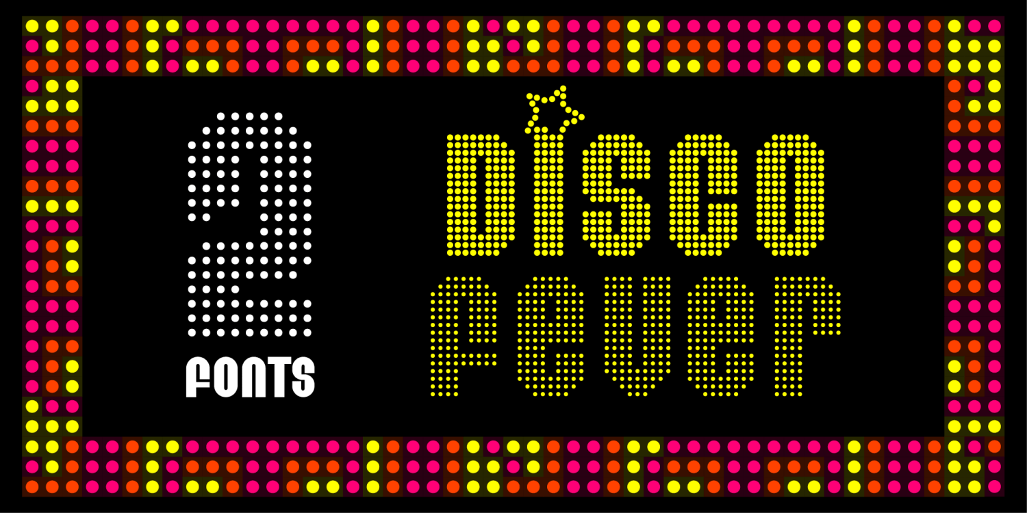 Eight Track Fever and Disco Font Family