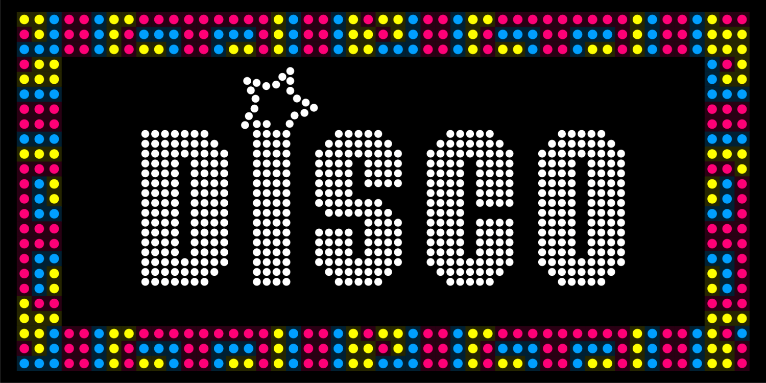 Eight Track Fever and Disco Font Poster