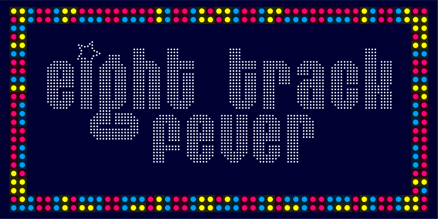 Eight Track Fever and Disco Font Poster