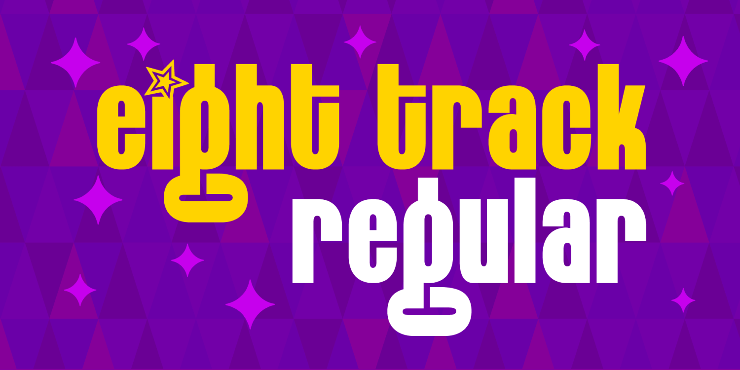 Eight Track Font Poster