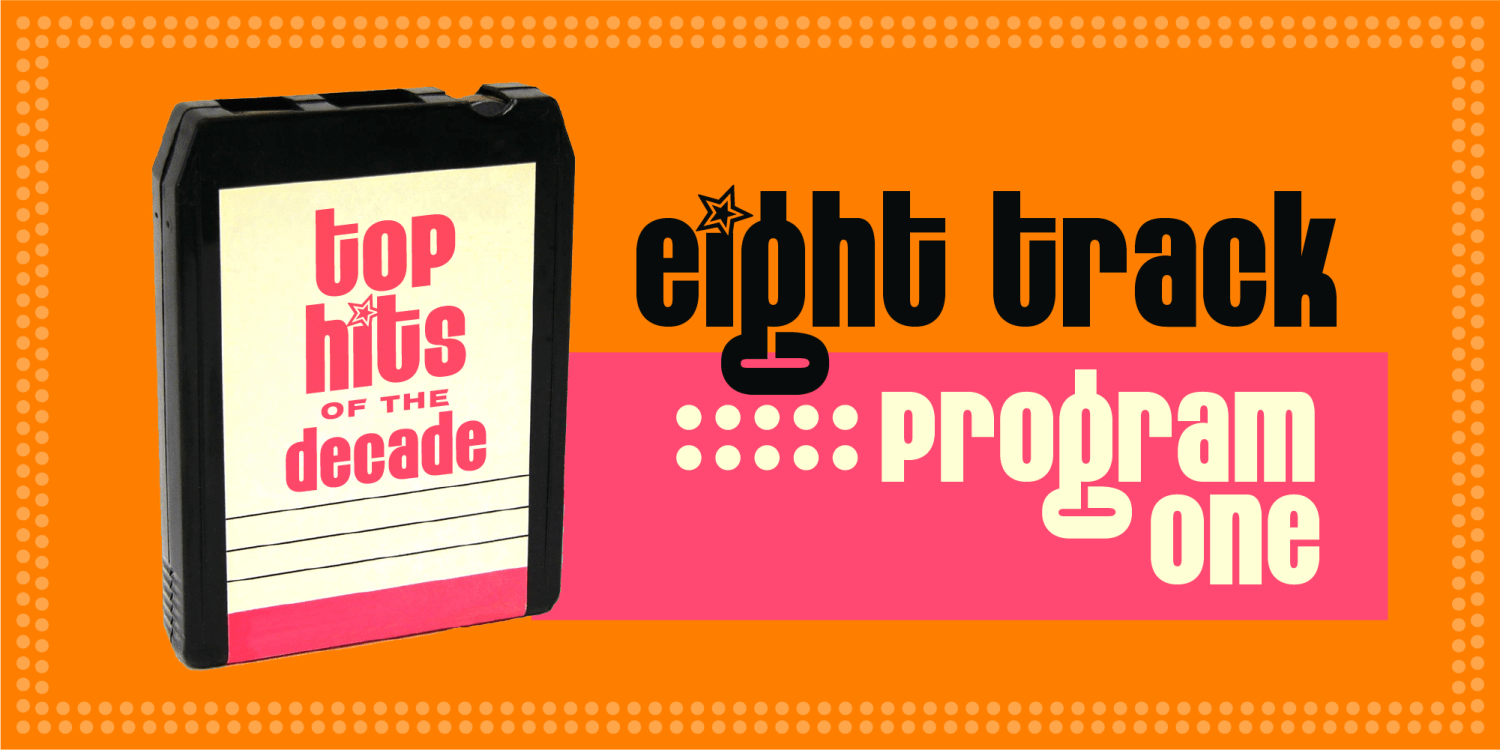 Eight Track Program Font Poster