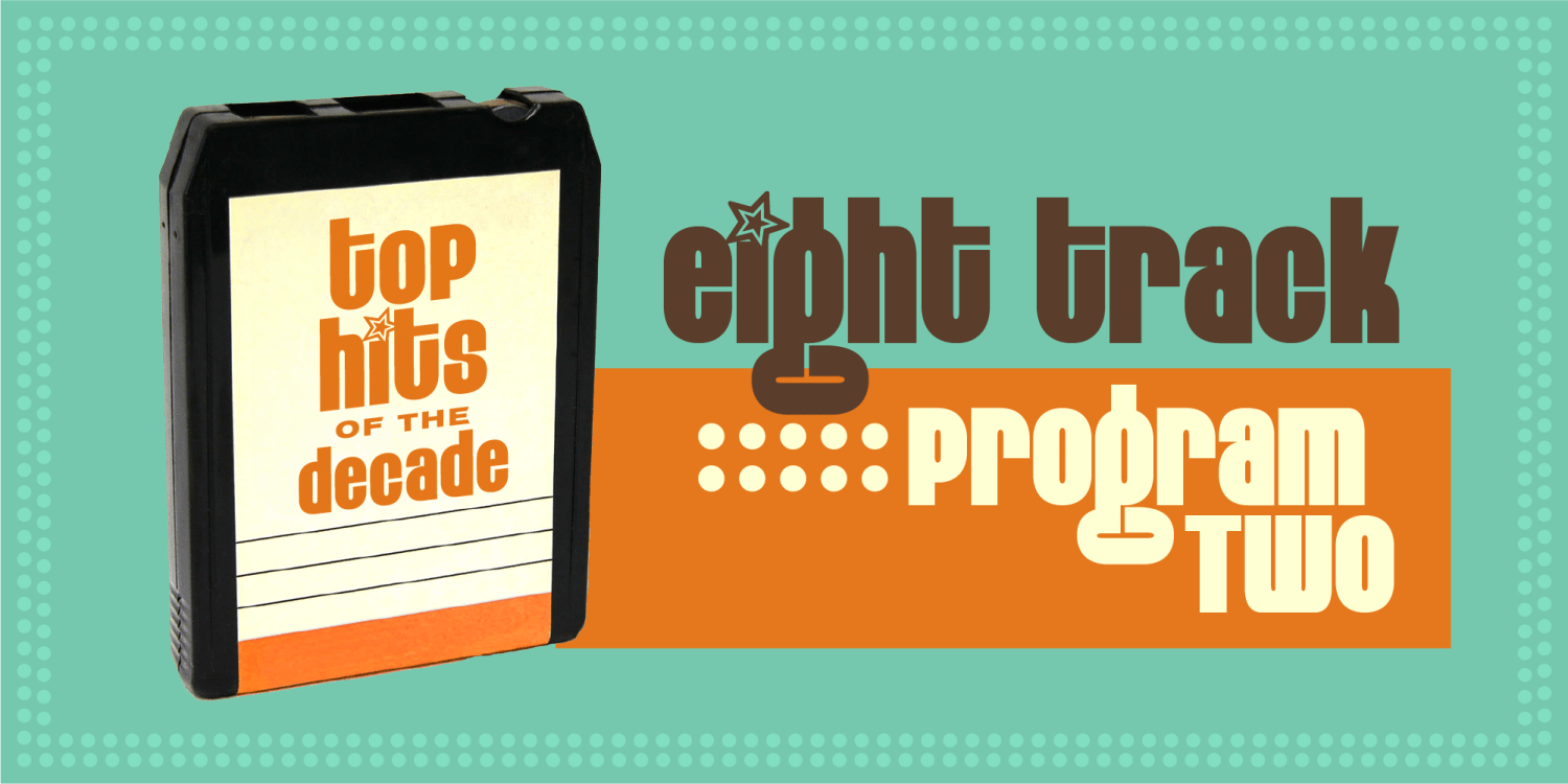 Eight Track Program Font Poster