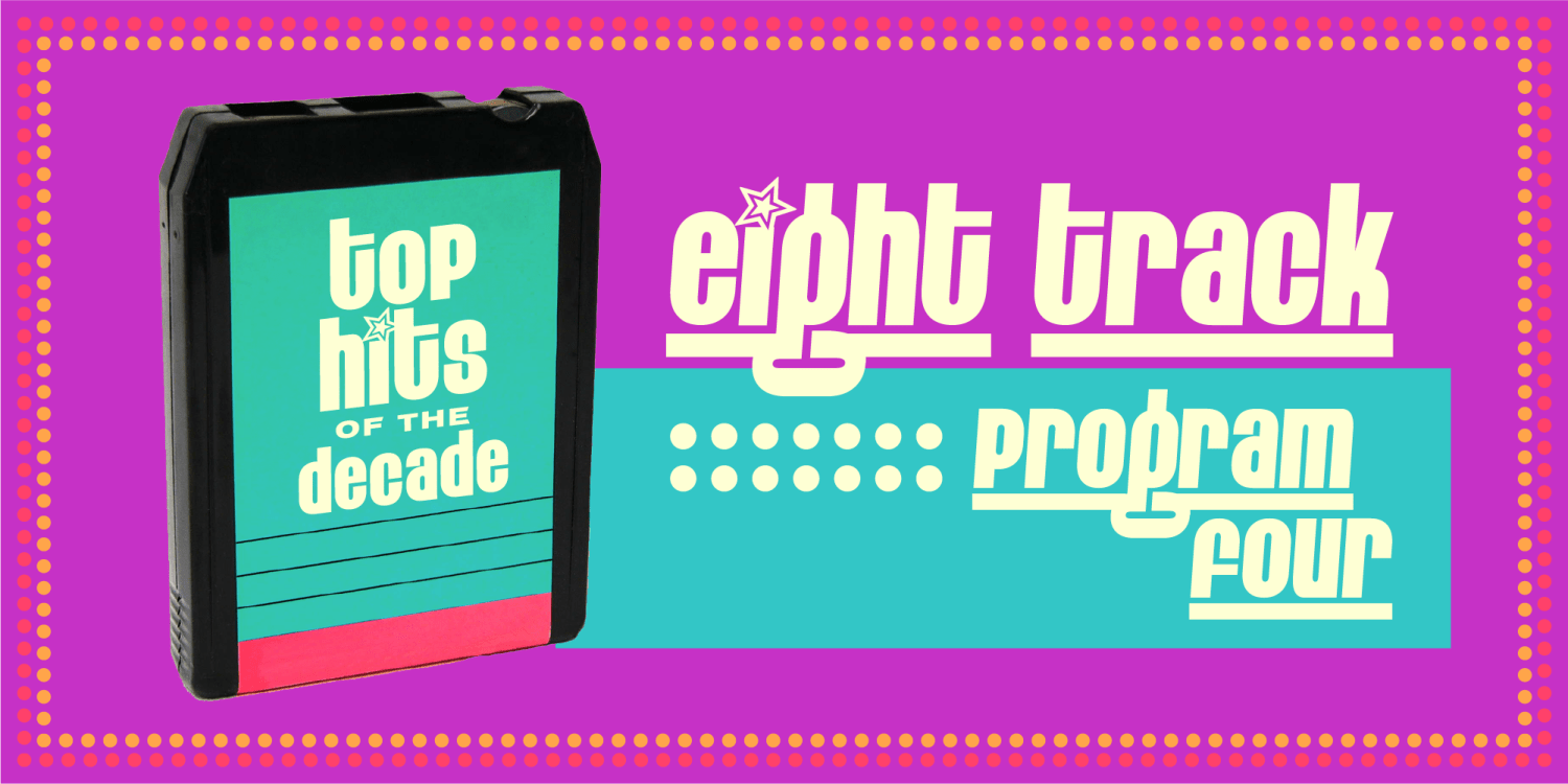 Eight Track Program Font Poster