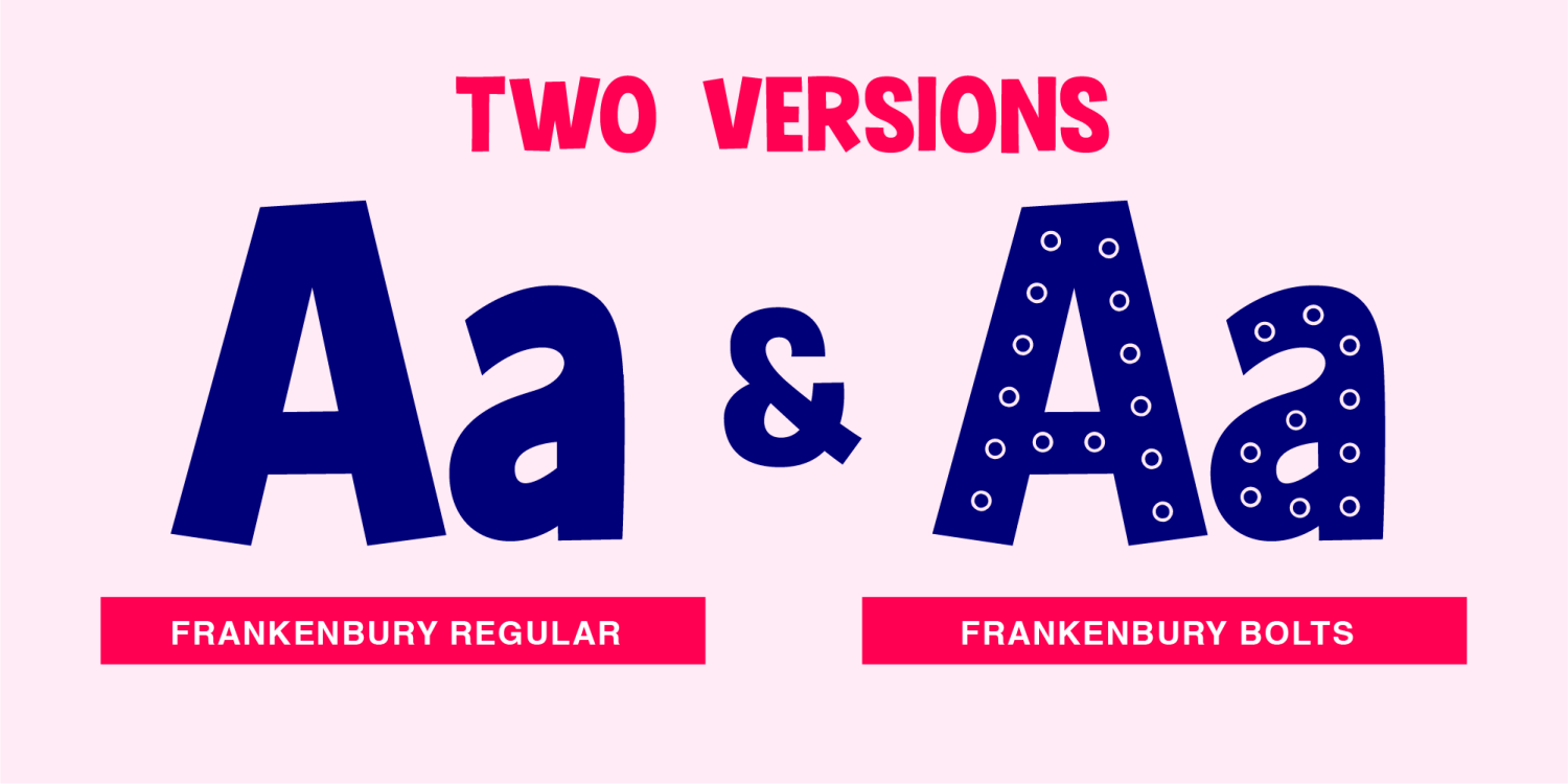 Frankenbury Font Poster