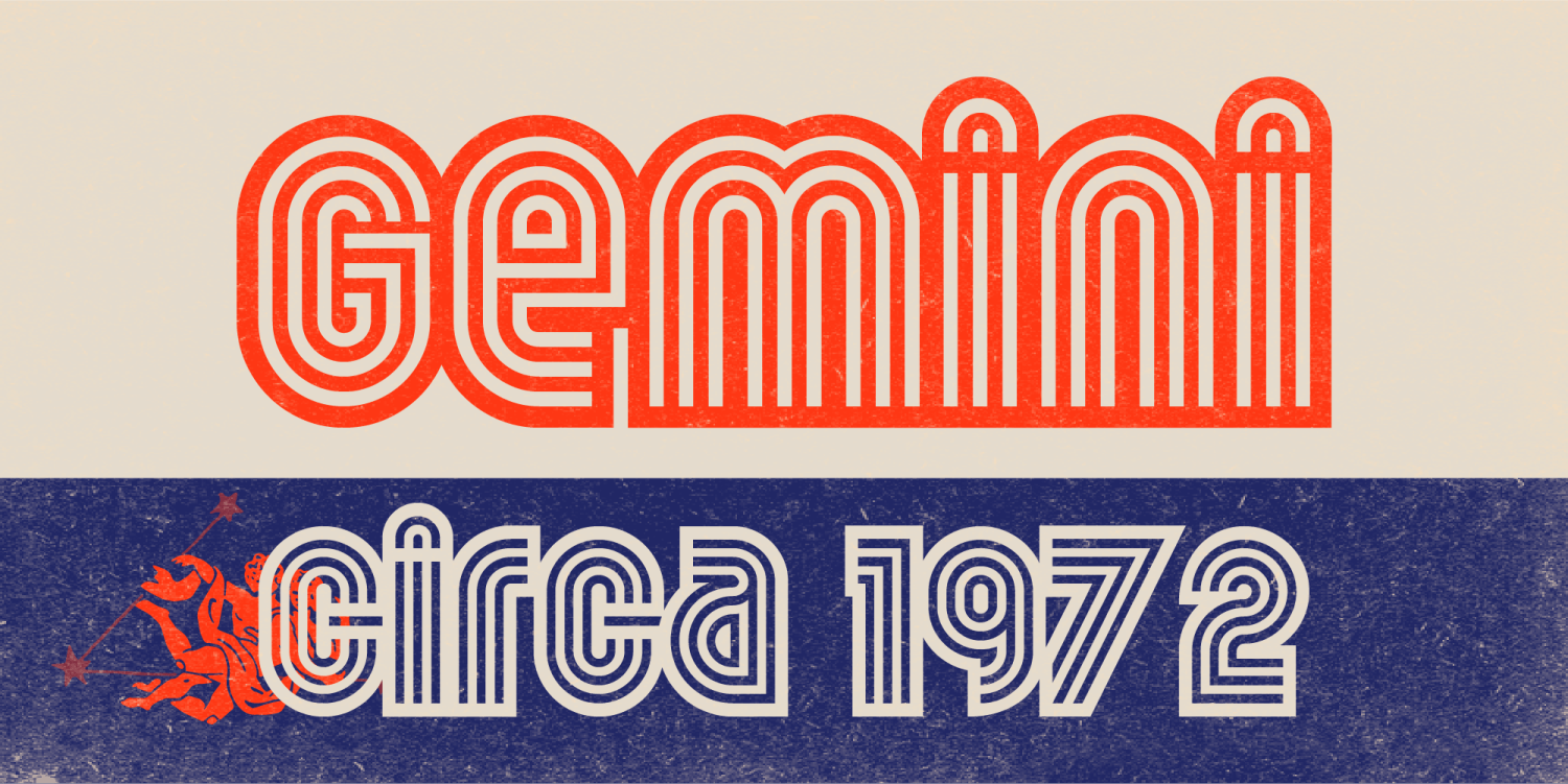 Gemini Family Font Poster