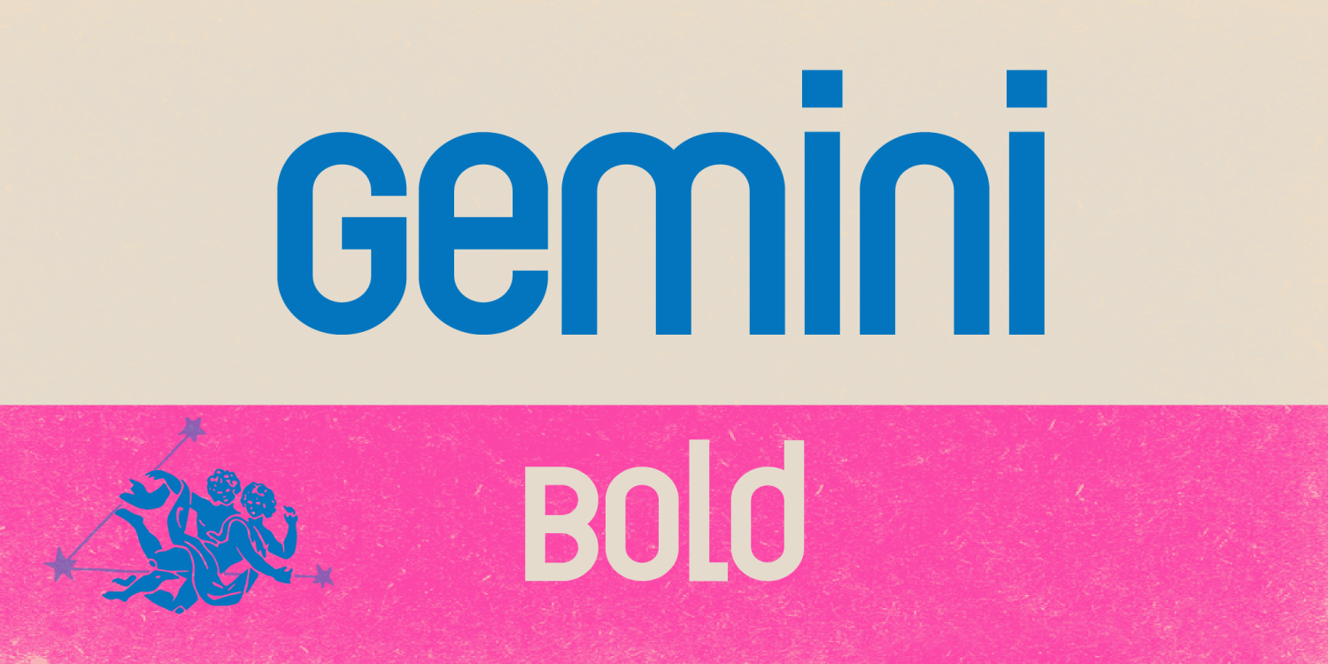 Gemini Family Font Poster
