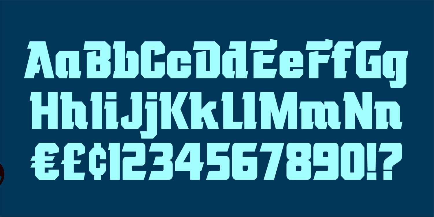 Gladiator Font Poster