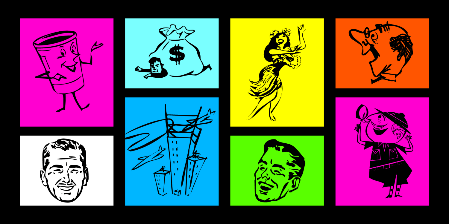 Glamocon RetroBats Font Family