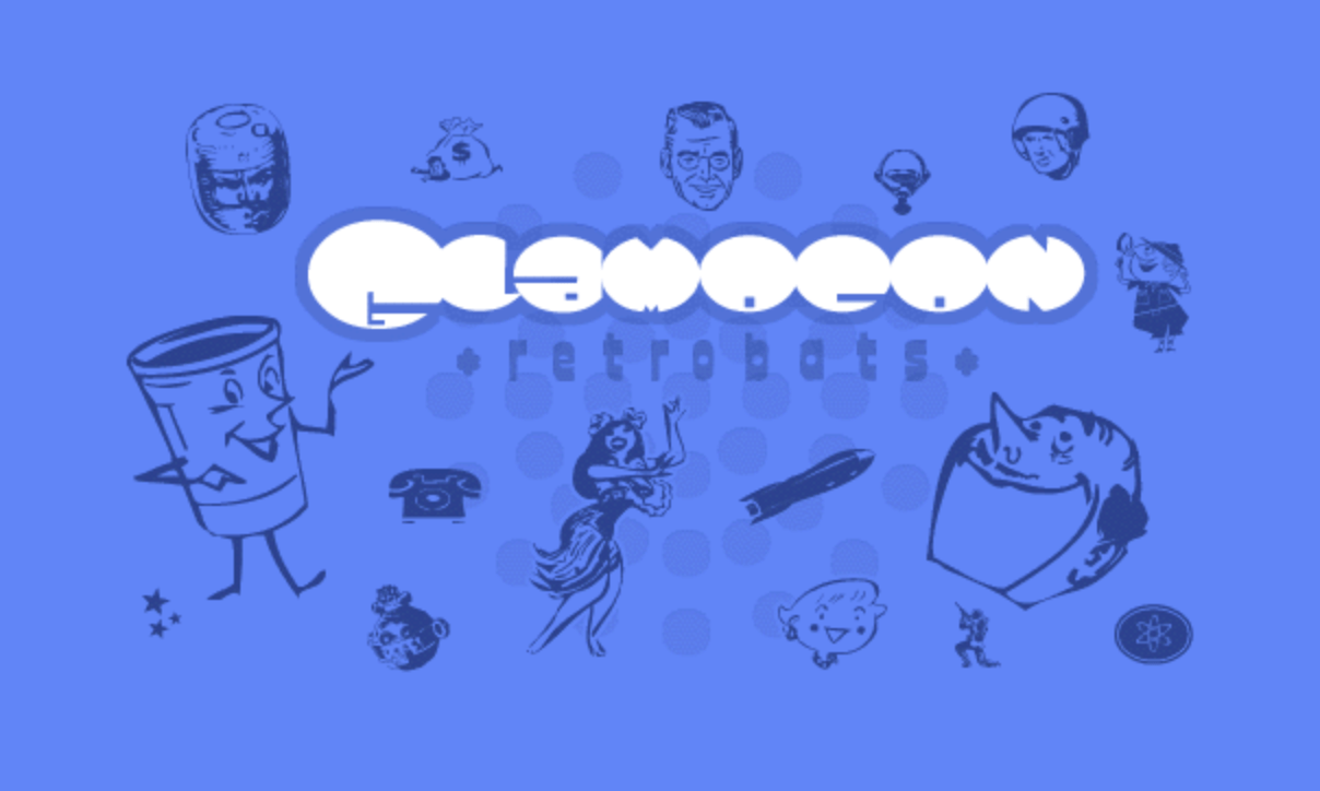 Glamocon RetroBats Font Poster