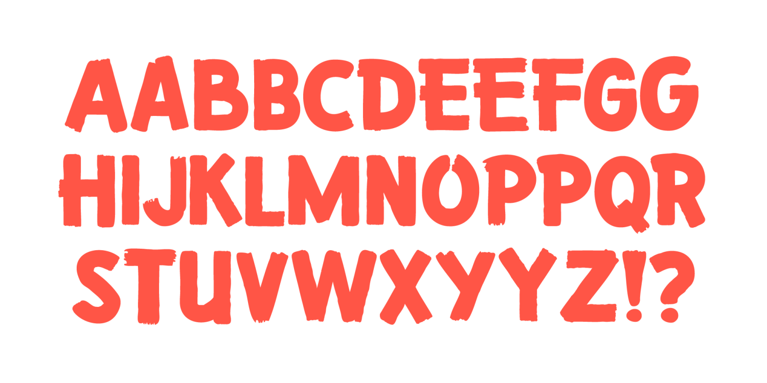 Huckleberry Font Poster