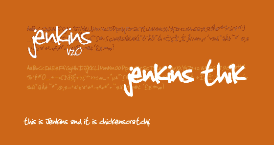 Jenkins v2.0 Font Family