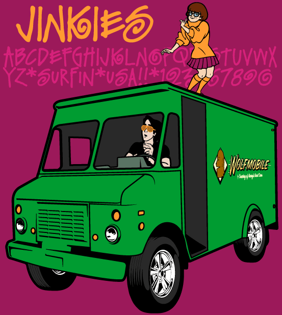 Jinkies Font Poster