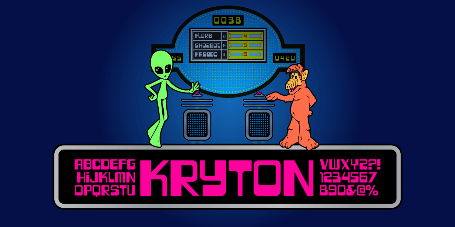 Kryton Font Poster