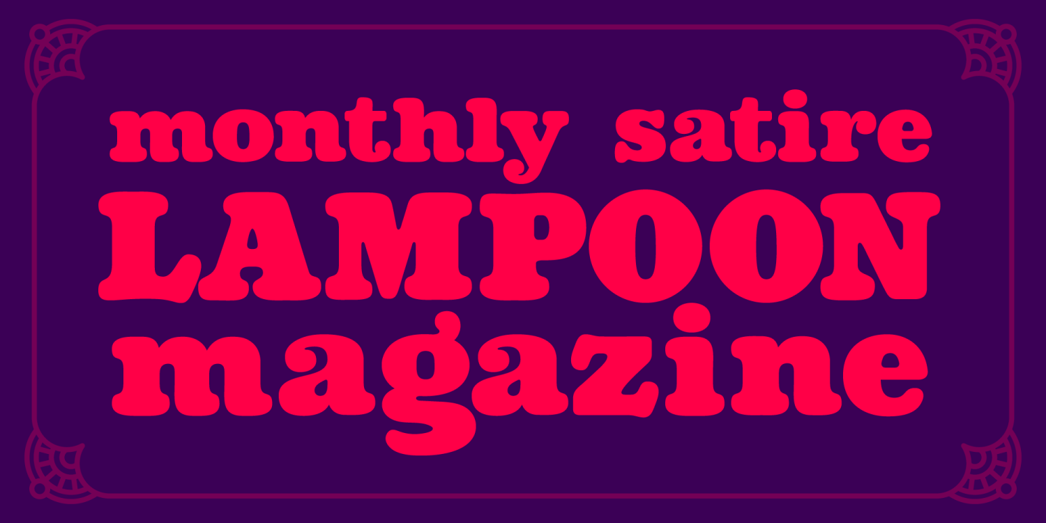 Lampoon Font Poster