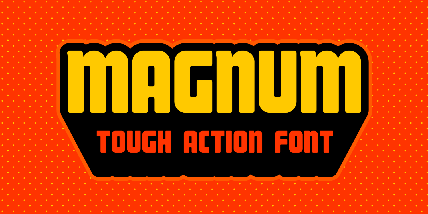 Magnum Font Poster