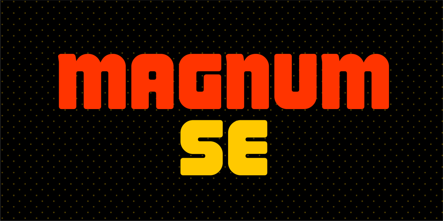 Magnum Font Poster