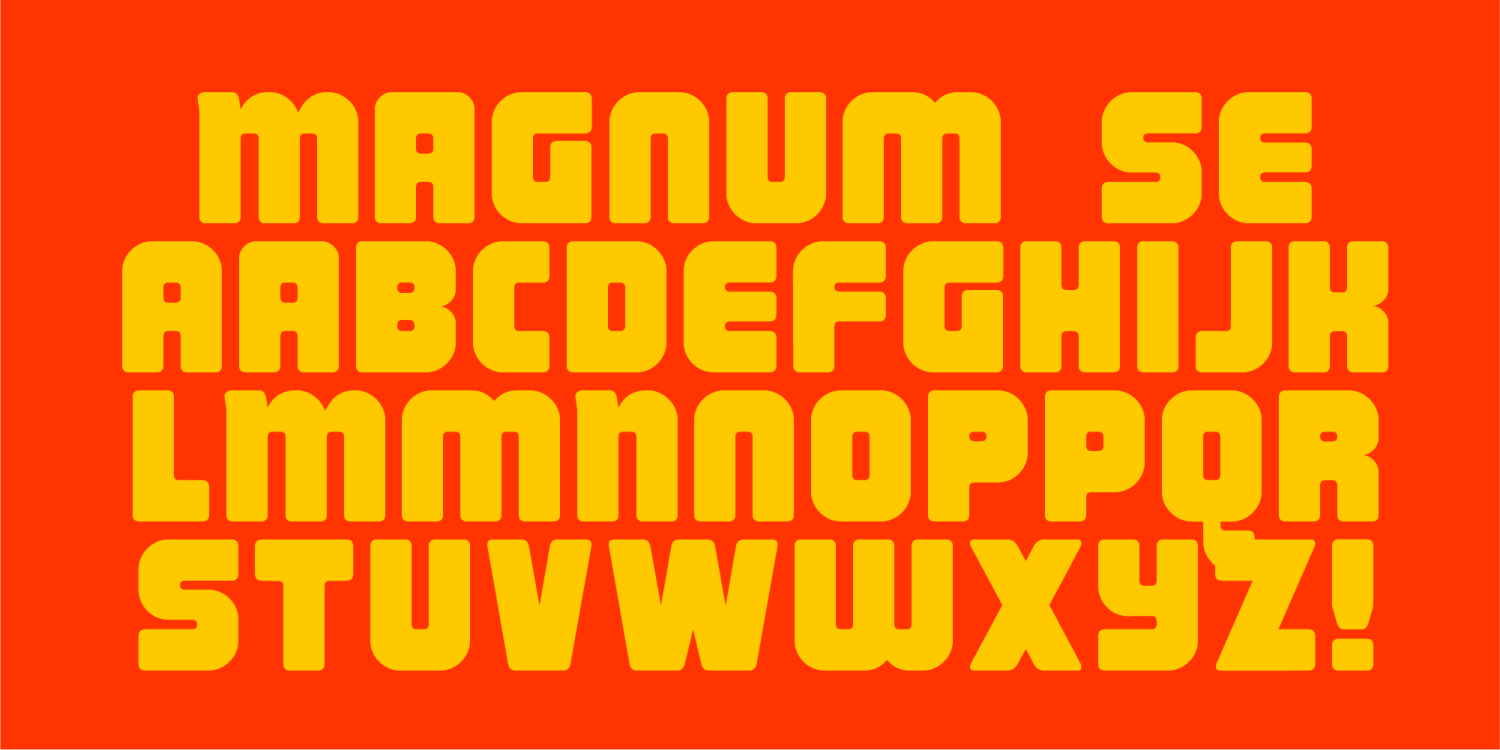 Magnum Font Poster