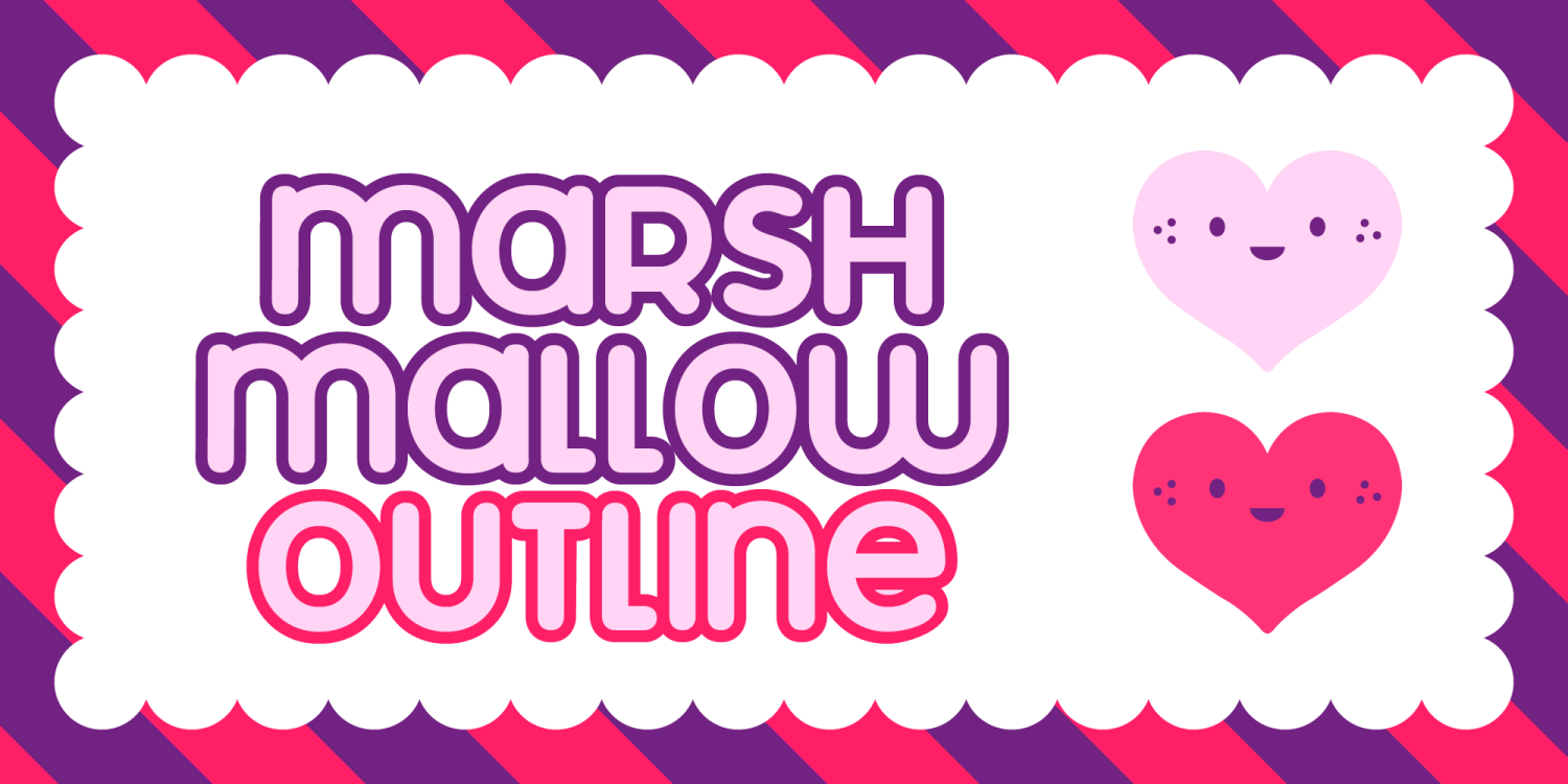 Marshmallow Family Font Poster