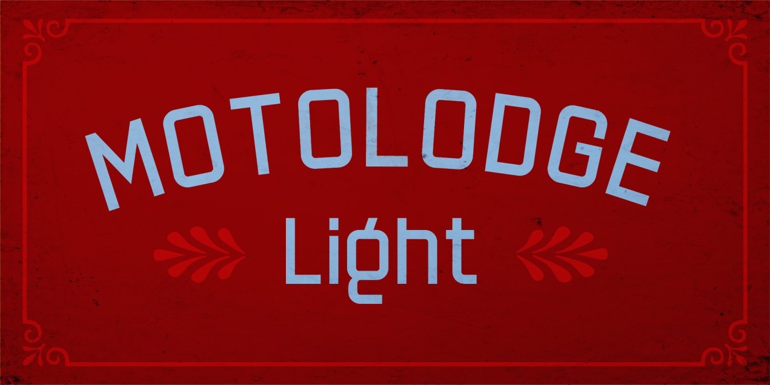 Motolodge Font Poster
