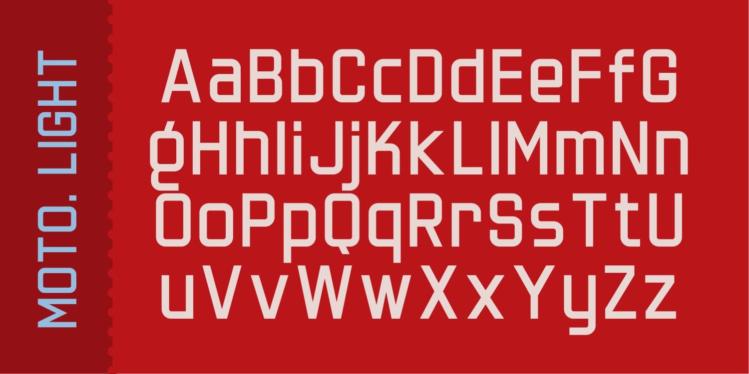 Motolodge Font Poster