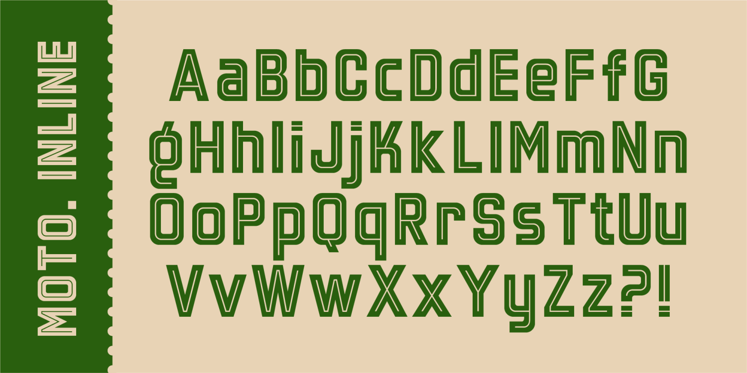 Motolodge Font Poster