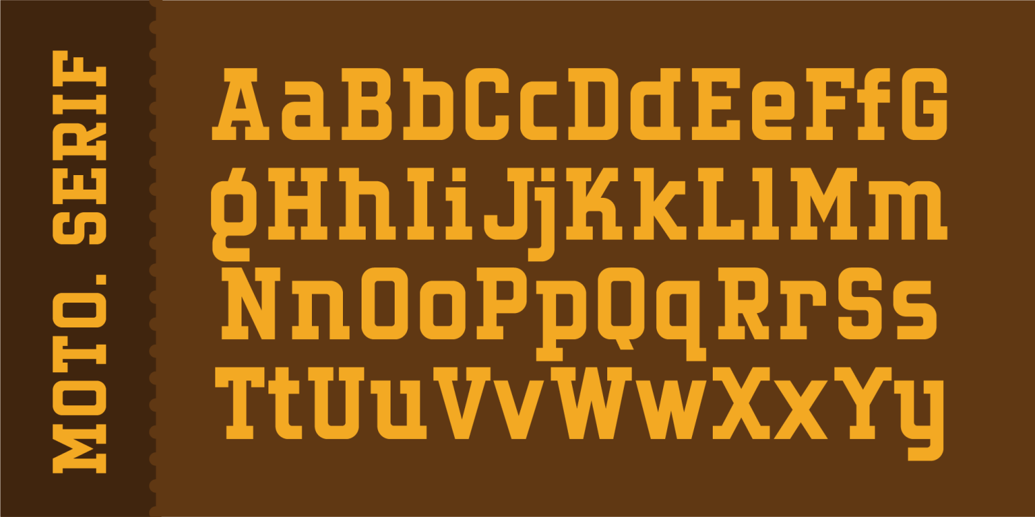 Motolodge Font Poster