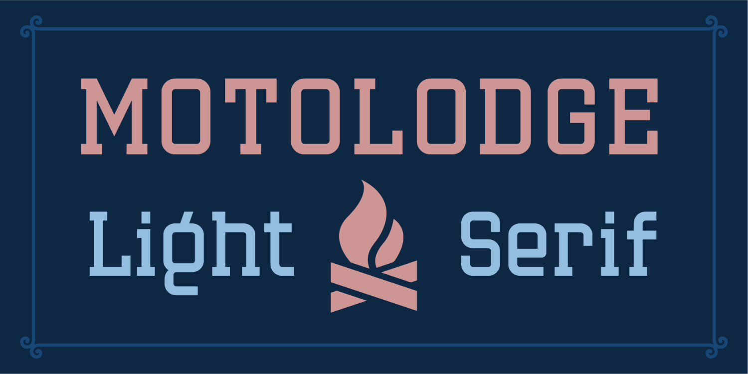 Motolodge Font Poster