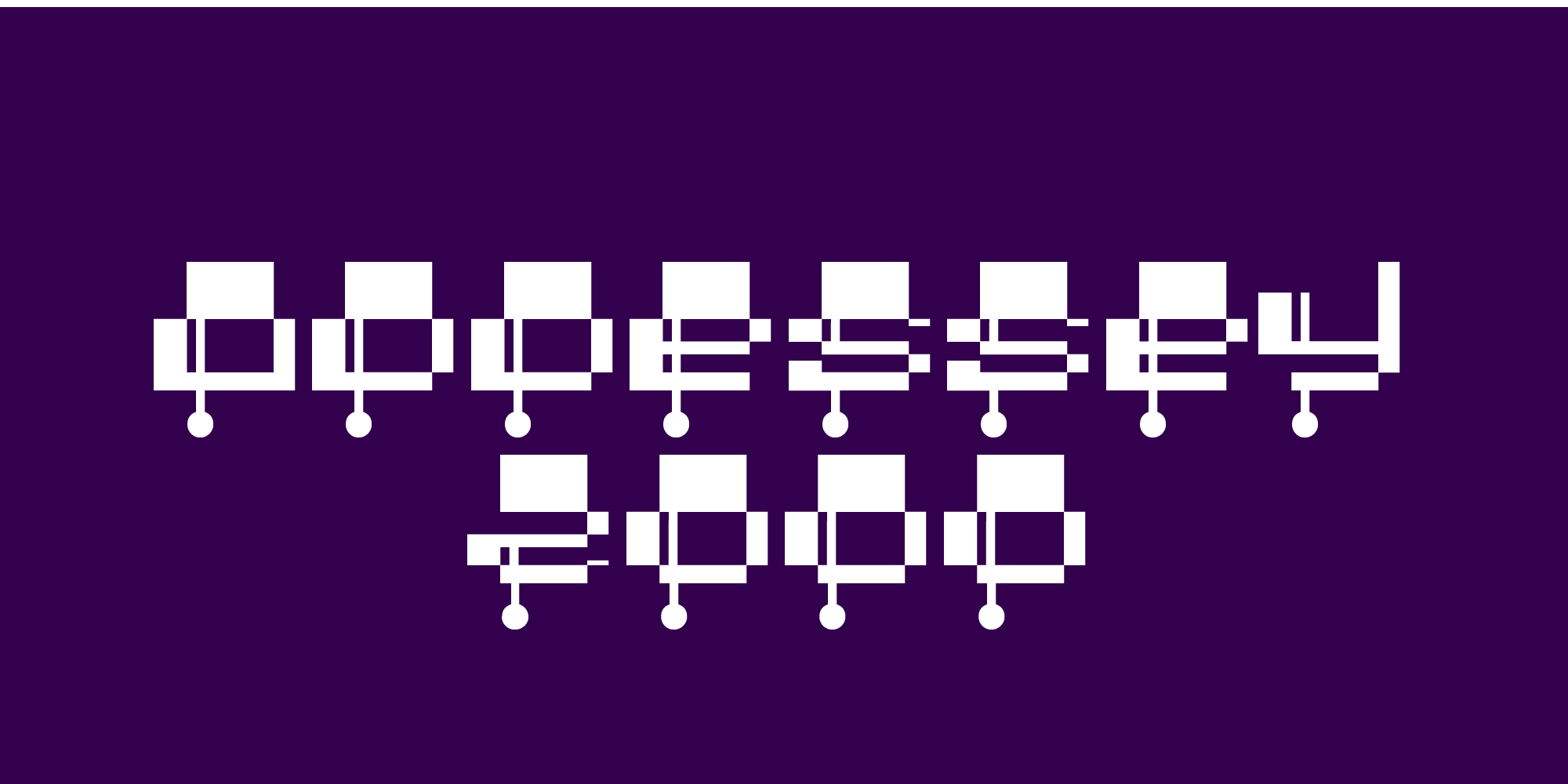 Oddessey Font Poster