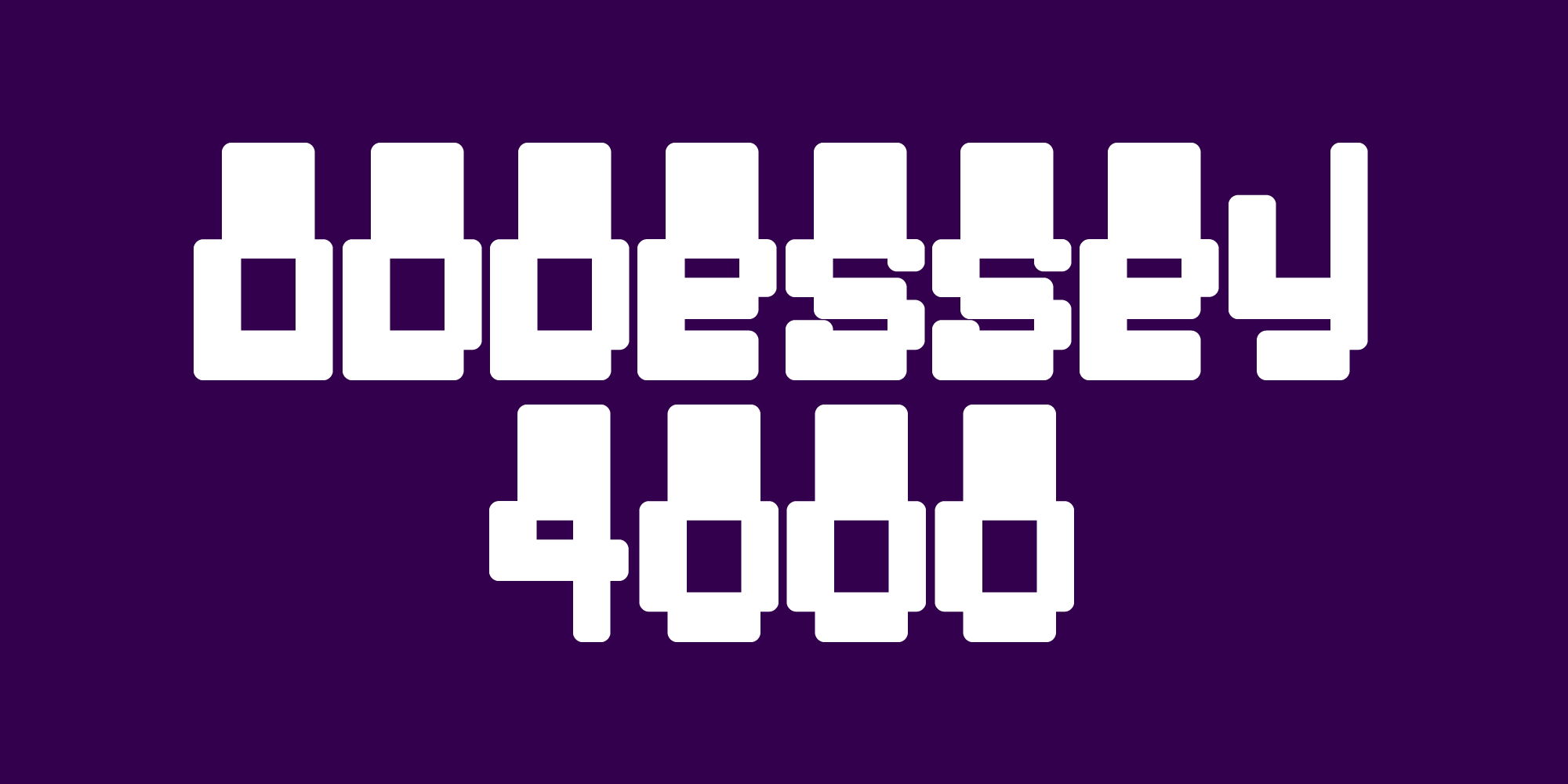 Oddessey Font Poster
