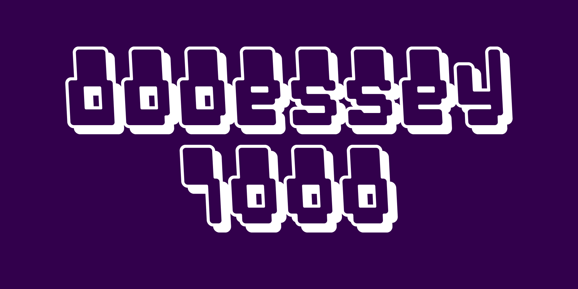 Oddessey Font Poster