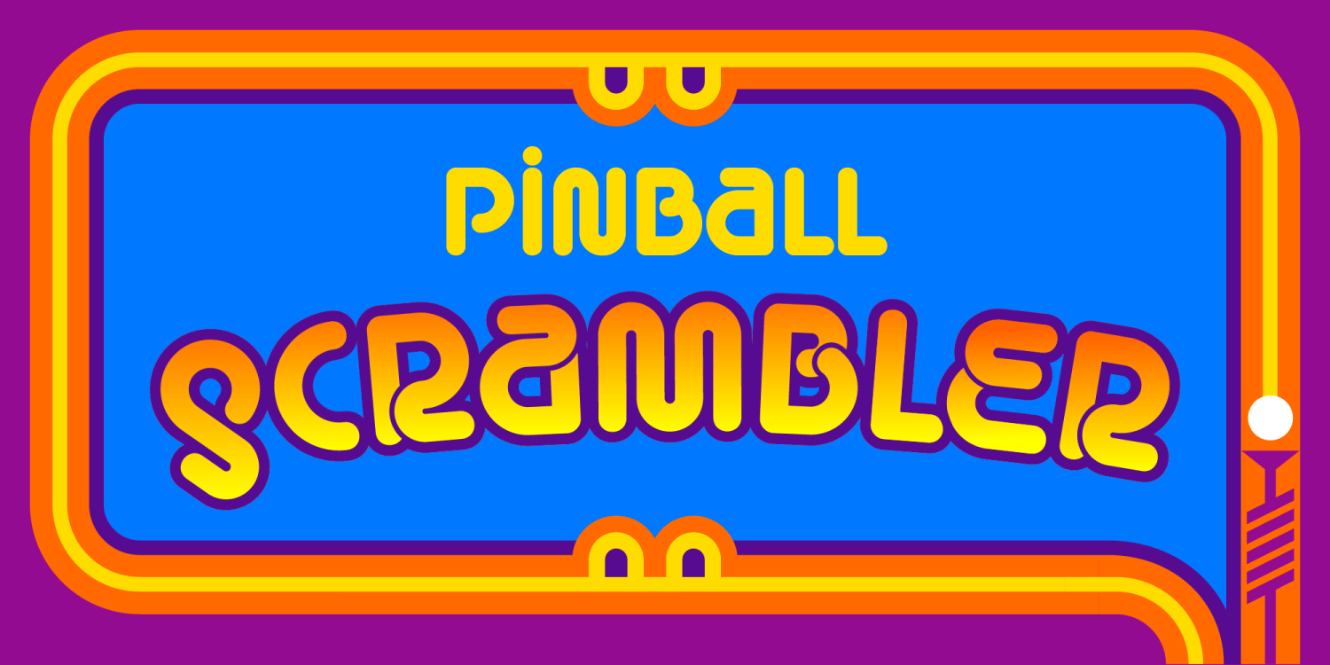 Pinball Font Poster