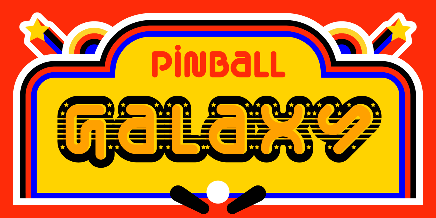 Pinball Font Poster