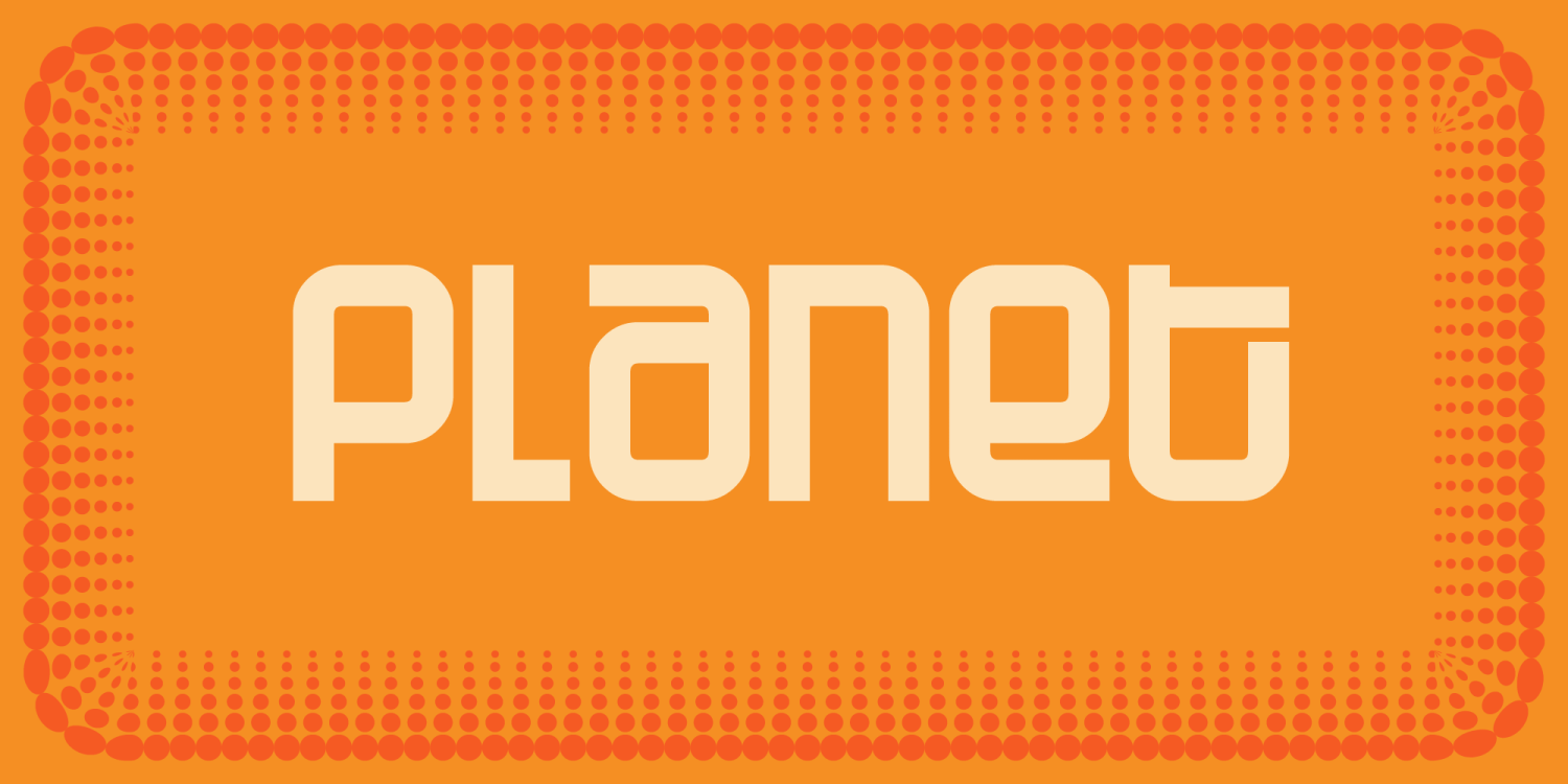 Planet Font Poster